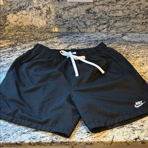 Nike Black Sports Shorts with White Accents New without Tags